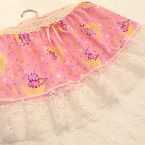 Vintage Pretty Sissy Skirt Slip L/XL - Picture 3 of 8